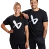 Bauer Core Short Sleeve Crew Tee Adult -Hockey Boutique 1059663 BLK Dual 1524