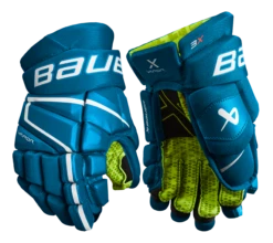 Bauer Vapor 3X Junior Hockey Gloves -Hockey Boutique 3X JR FRONT BLU1
