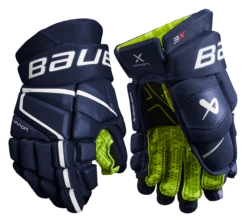 Bauer Vapor 3X Junior Hockey Gloves -Hockey Boutique 3X JR FRONT NAV1