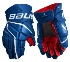 Bauer Vapor 3X Senior Hockey Gloves -Hockey Boutique 3X SR FRONT BLU2