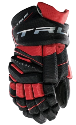 True Hockey True Catalyst 7X Junior Hockey Gloves -Hockey Boutique CT7xGlove Black Red 1