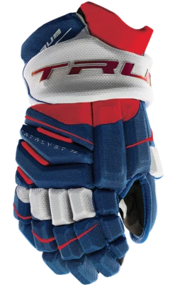 True Hockey True Catalyst 7X Junior Hockey Gloves -Hockey Boutique CT7xGlove Red White Blue