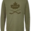 CCM Nostalgia Leaf Long Sleeve Tee Adult -Hockey Boutique T6835 150