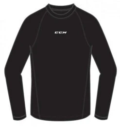 CCM Long-Sleeve Loose Fit Top For Men -Hockey Boutique ccm athletic loose fit long sleeve top black 1