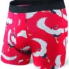 SAXX Platinum Boxer Brief Fly Red Cranes