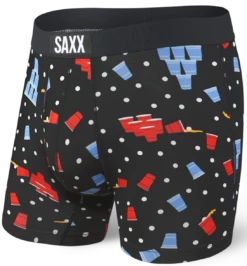 SAXX Vibe Boxer Brief Black Beer Champs