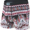SAXX Vibe Boxer Brief Black Tribal Melt 2 SAXX Vibe Boxer Brief Black Tribal Melt -Hockey Boutique saxx vibe boxer brief black tribal melt