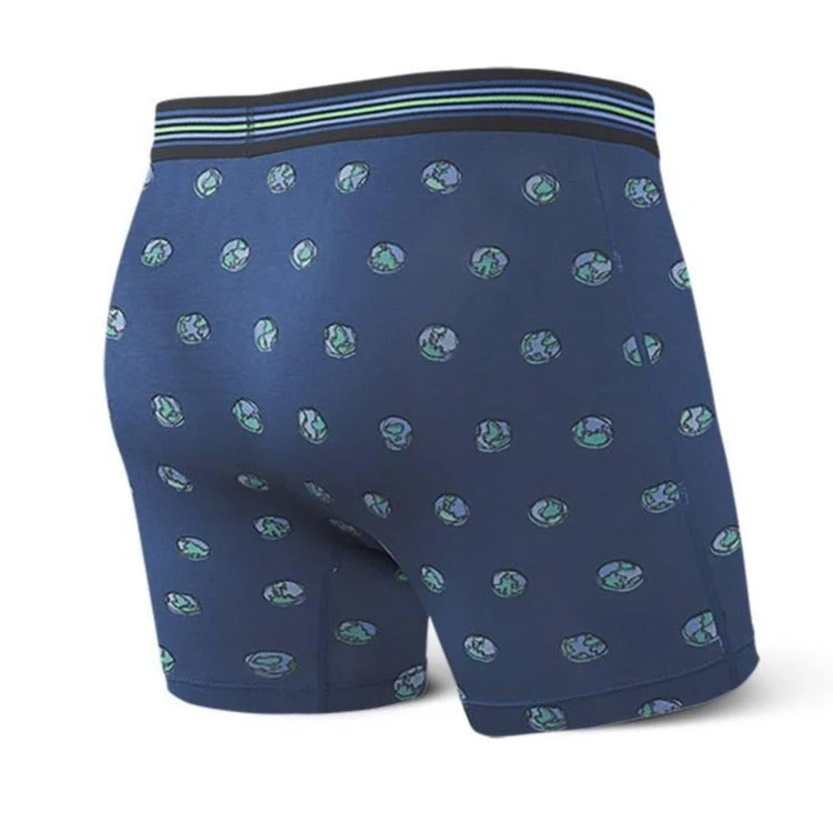SAXX Ultra Boxer Brief Blue Earth Day Globe 4 SAXX Ultra Boxer Brief Blue Earth Day Globe - Image 2