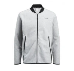 True Hockey X Jack & Jones Rub Sweat Zip Baseball -Hockey Boutique true rub sweat zip baseball grey