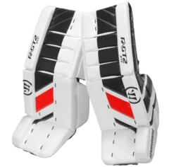 Warrior Ritual GT2 Intermediate Goalie Pads (w/ Knee Pads) -Hockey Boutique warrior ritual gt2 intermediate goalie pads black white red