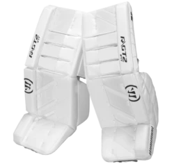 Warrior Ritual GT2 Intermediate Goalie Pads (w/ Knee Pads) -Hockey Boutique warrior ritual gt2 intermediate goalie pads white