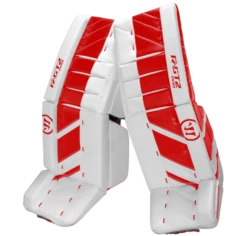 Warrior Ritual GT2 Pro Senior Goalie Pads (w/ Knee Pads) -Hockey Boutique warrior ritual gt2 pro goalie pads white red
