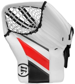 Warrior Ritual GT2 Pro Senior Goalie Catcher -Hockey Boutique warrior ritual gt2 pro senior goalie catcher white red black